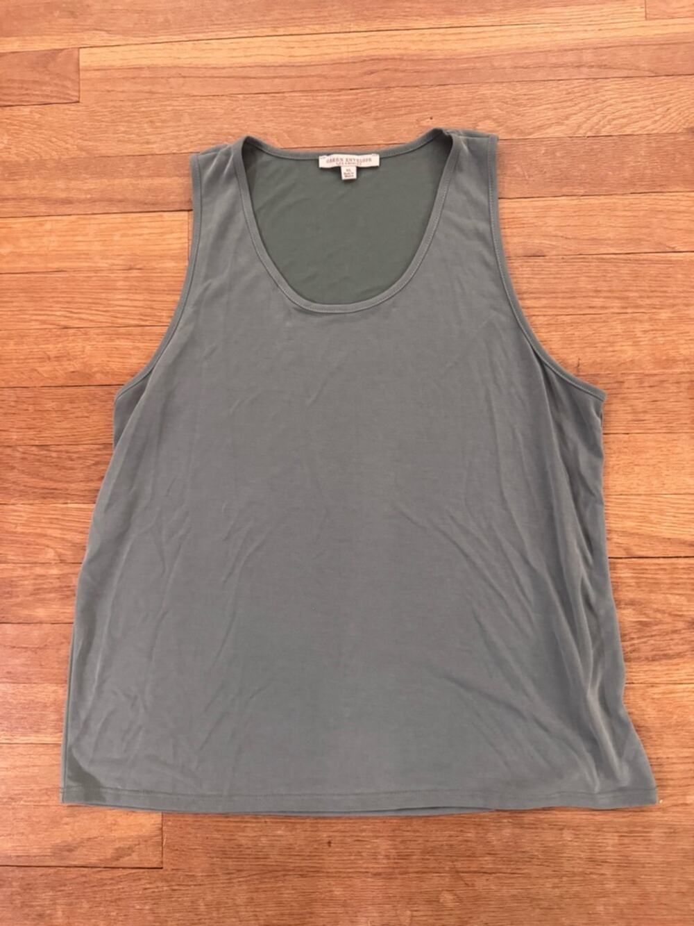 Green Envelope Women's Sage Slate Blue Sleeveless Tank Top - Size XL
 b22